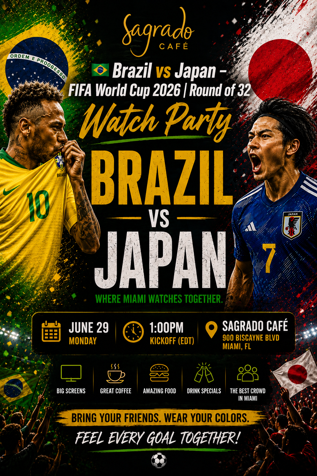 Brazil vs Japan- 06-29-2026 - 1:00 PM