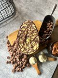 Easter Egg - Black & White (330g  Nutella & Nido Brigadeiro Filling)