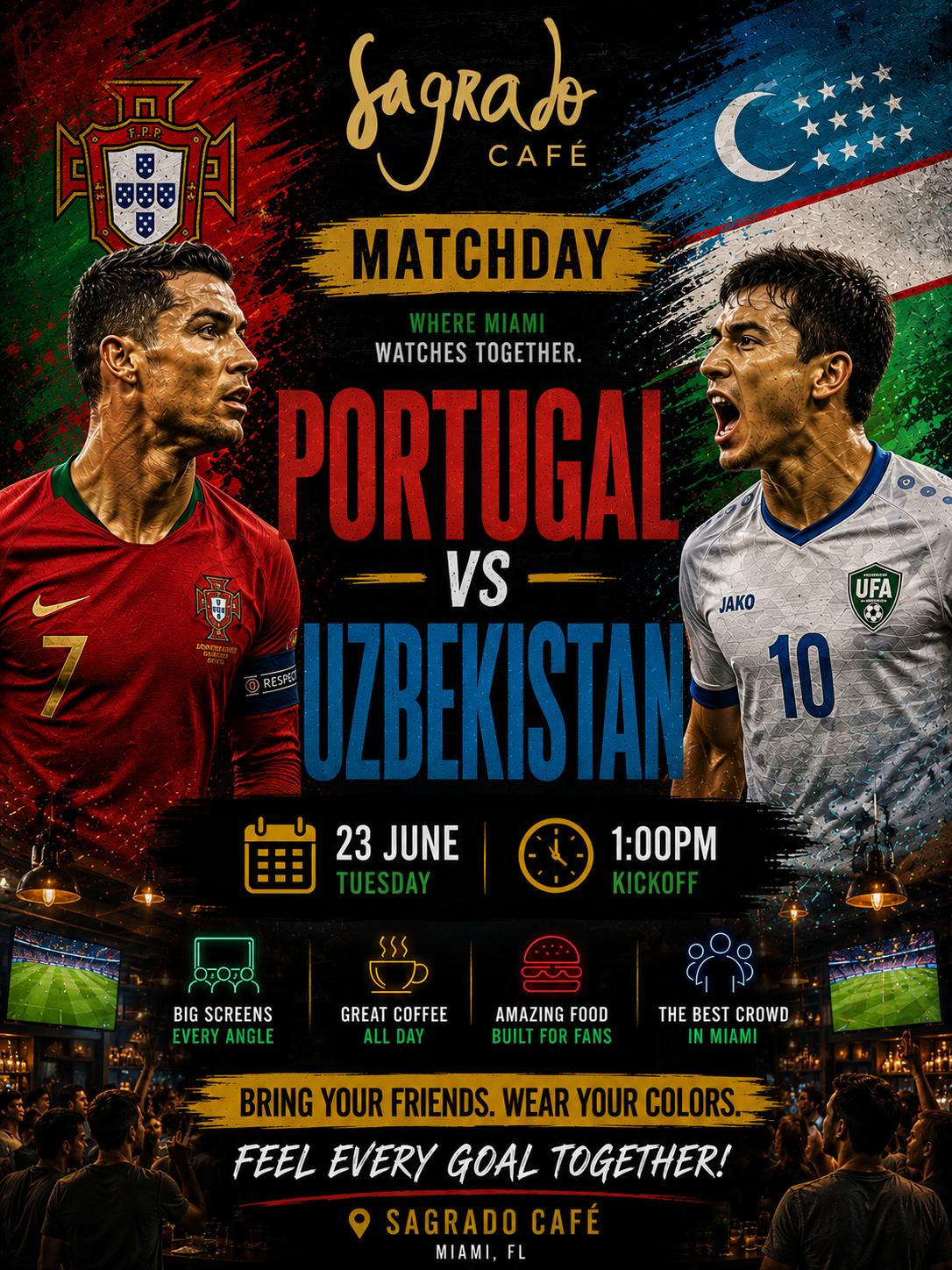 Portugal vs Uzbekistan - 06-23-2026 - 1:00 PM