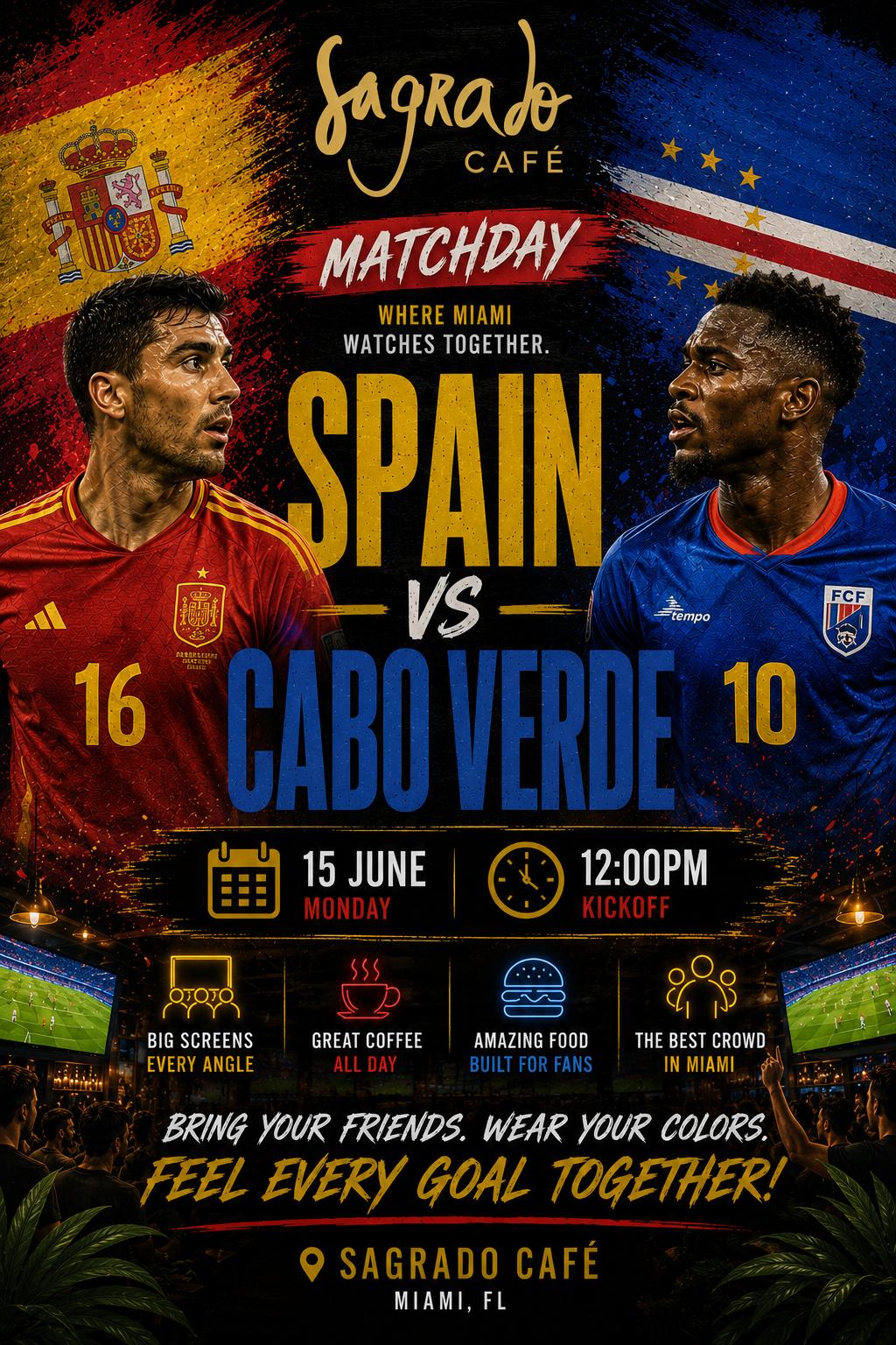 Spain vs Cabo Verde - 06-15-2026 - 12:00 PM