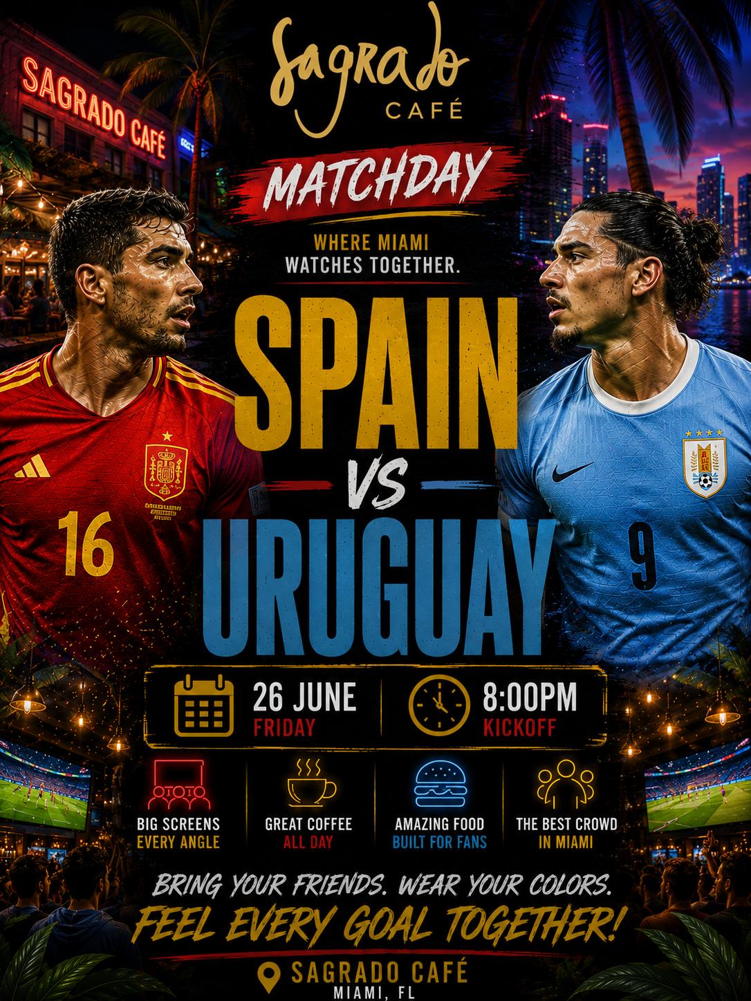Spain vs Uruguay  - 06-26-2026 - 8:00 PM